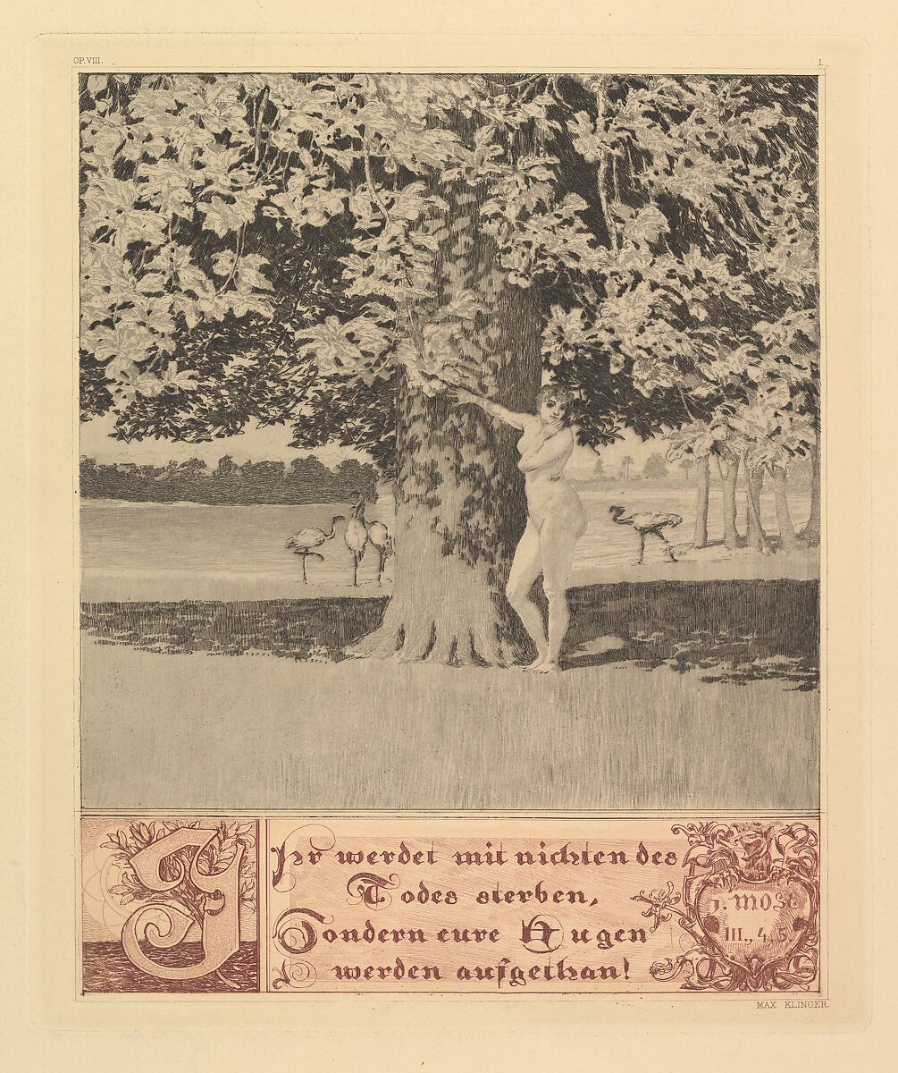A Life, Max Klinger (German, Leipzig 1857–1920 Großjena), Series of fourteen etchings (fifteen in the edition) with original cardboard portfolio