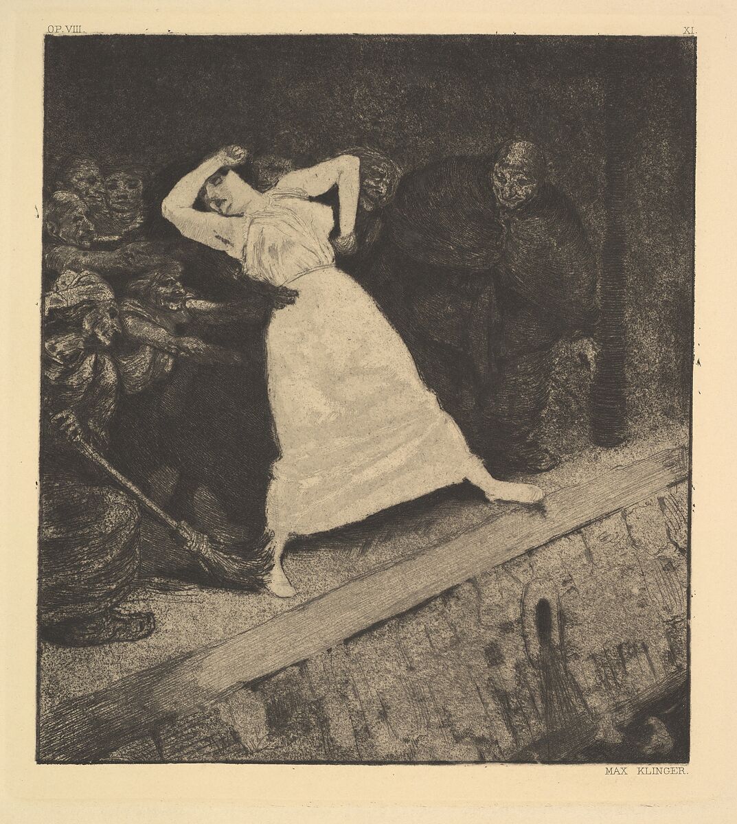 A Life, Max Klinger (German, Leipzig 1857–1920 Großjena), Series of fourteen etchings (fifteen in the edition) with original cardboard portfolio