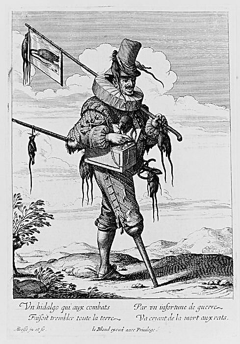 The Ratcatcher, plate 7 from "Cries of Paris" (Les Cris de Paris), Abraham Bosse (French, Tours 1602/04–1676 Paris), Etching; second state of two