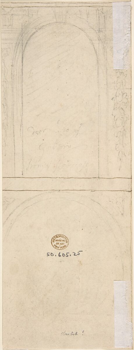 Design for a Ceiling with an Allegorical Subject, Sir James Thornhill (British, Woolland, Dorset (?) 1675/76–1734 Stalbridge, Dorset), Pen and brown ink, brush and wash, over graphite (recto); graphite (verso)