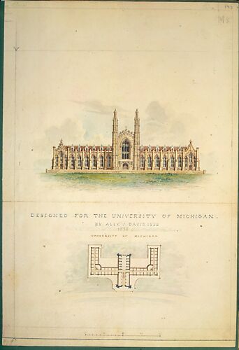 University of Michigan (elevation and plan)