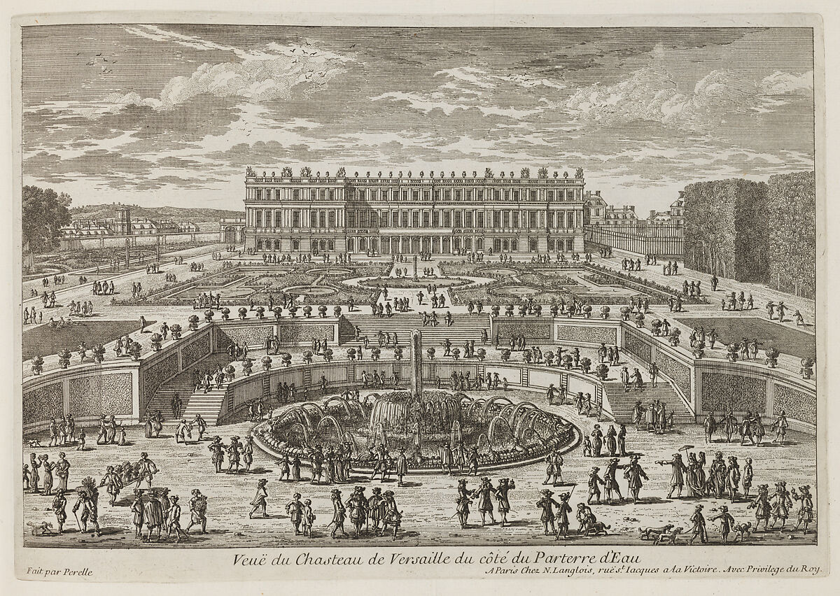 Veue du chasteau de Versailles (View of Versailles, garden facade)