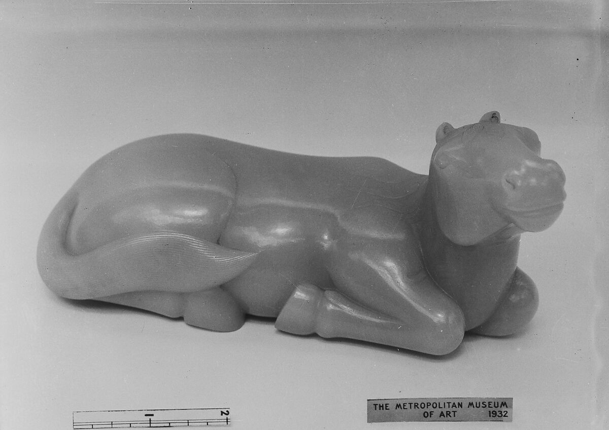 Recumbent horse, Jade (nephrite), China