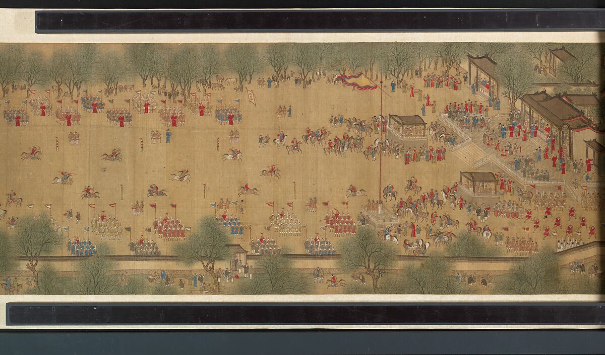 Spring Festival on the River, Unidentified artist, Handscroll; ink and color on silk, China