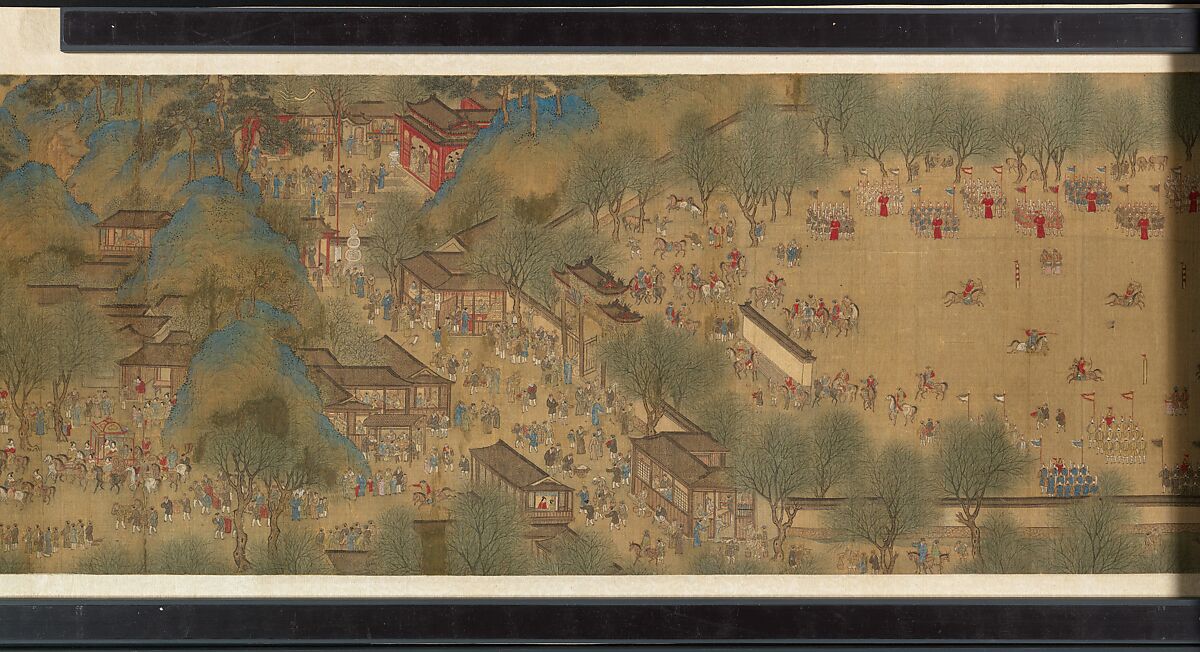 Spring Festival on the River, Unidentified artist, Handscroll; ink and color on silk, China