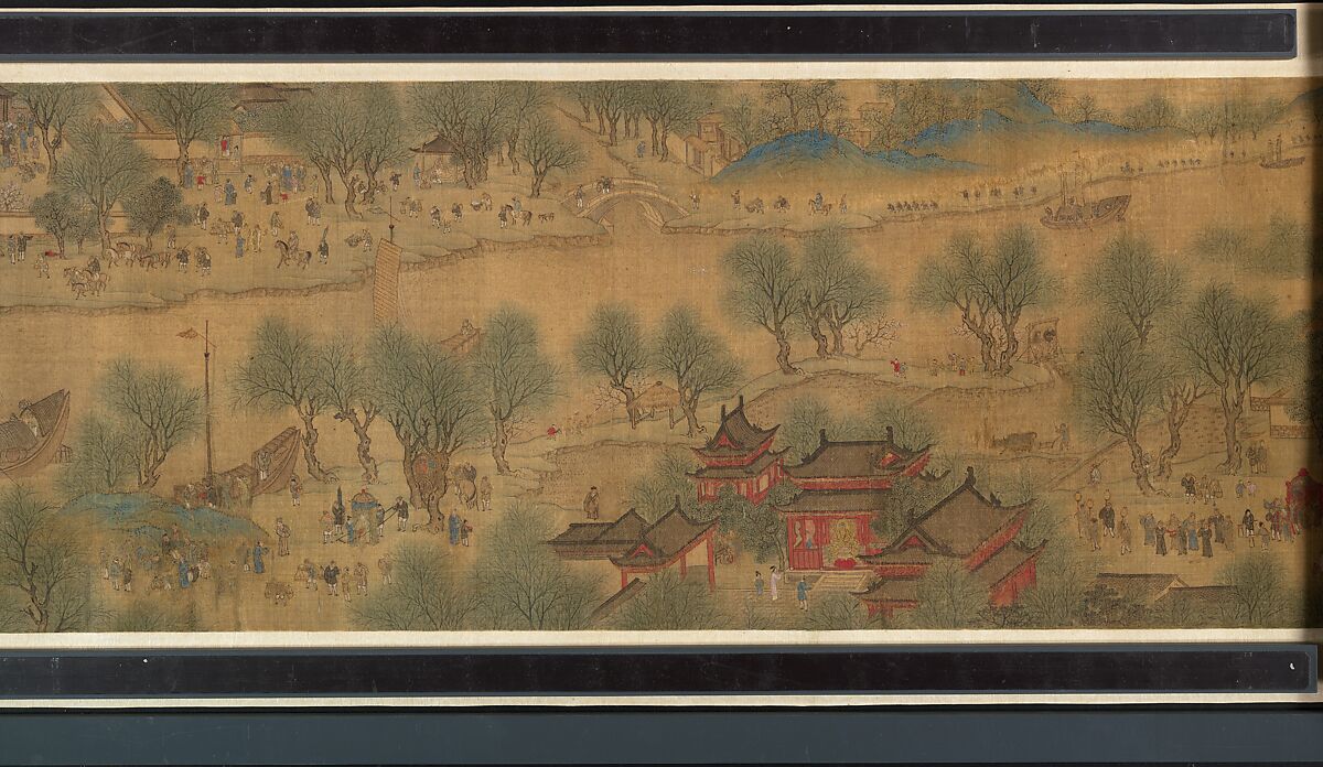 Spring Festival on the River, Unidentified artist, Handscroll; ink and color on silk, China