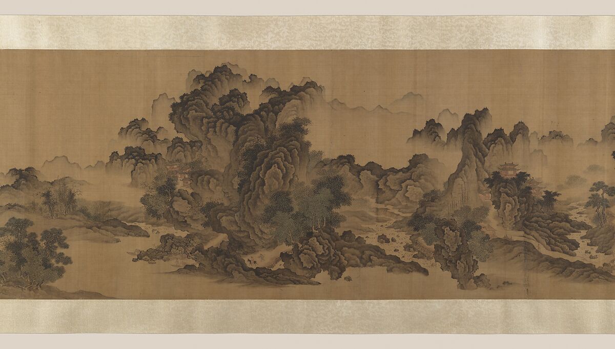 Streams and Mountains Without End, Unidentified artist, Handscroll; ink and color on silk, China
