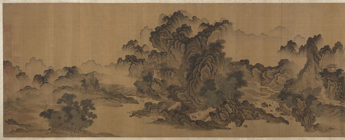 Streams and Mountains Without End, Unidentified artist, Handscroll; ink and color on silk, China