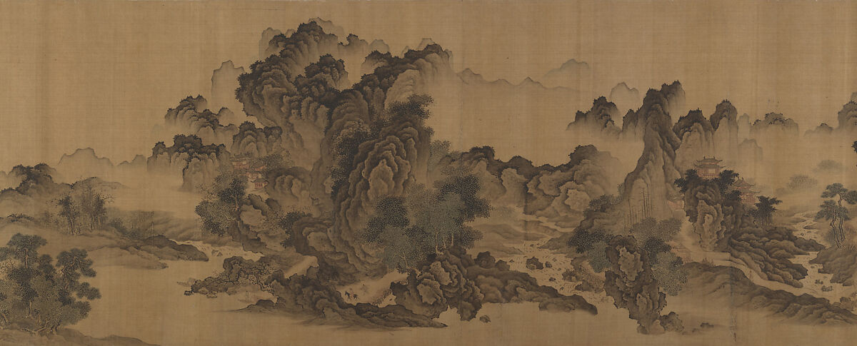 Streams and Mountains Without End, Unidentified artist, Handscroll; ink and color on silk, China 