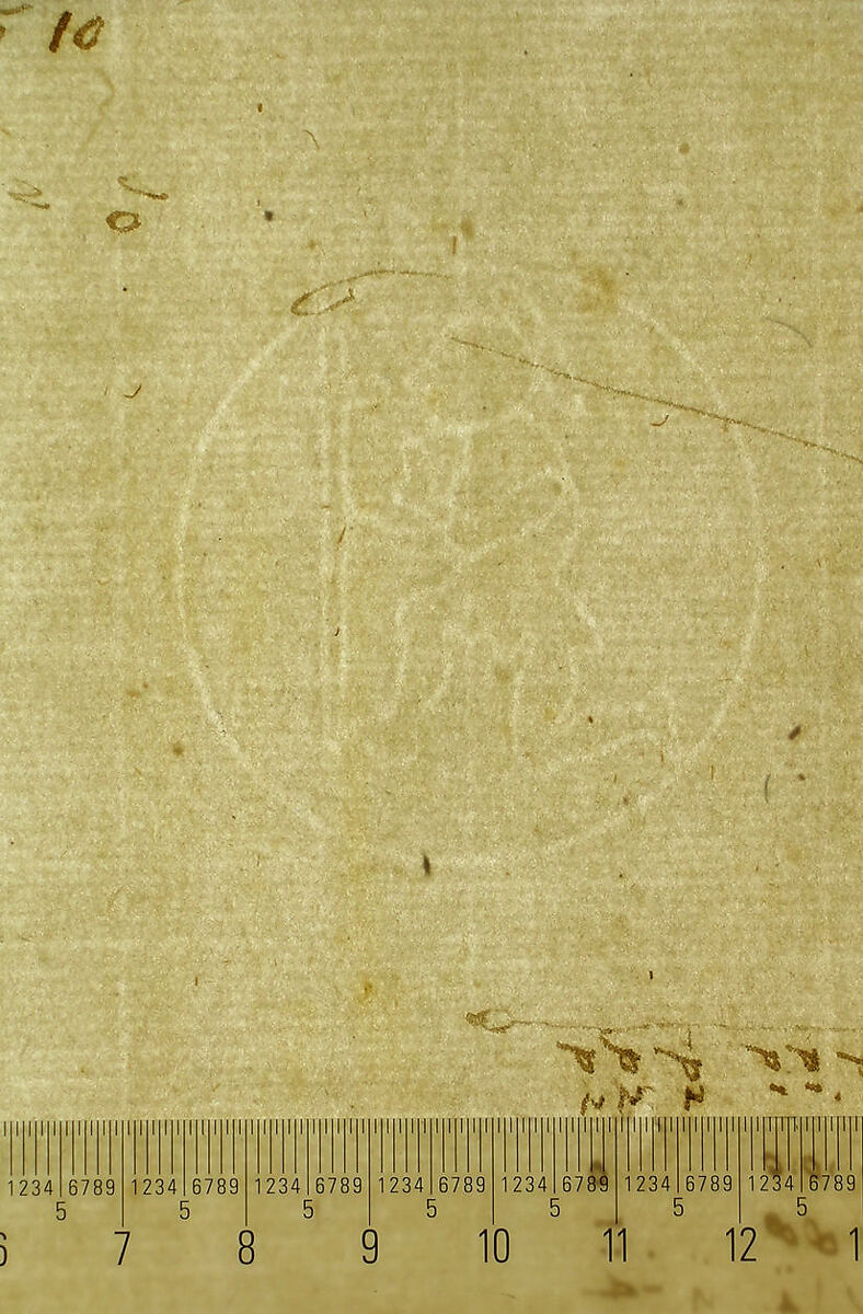 St. Peter's, Corinthian capital, elevation; base, elevation; volute, end elevation, profile, and view from below (recto) St. Peter's, Corinthian capital, acanthus leaf details and profiles of two cornice mouldings (verso), Drawn by Anonymous, French, 16th century, Dark brown ink, black chalk, and incised lines