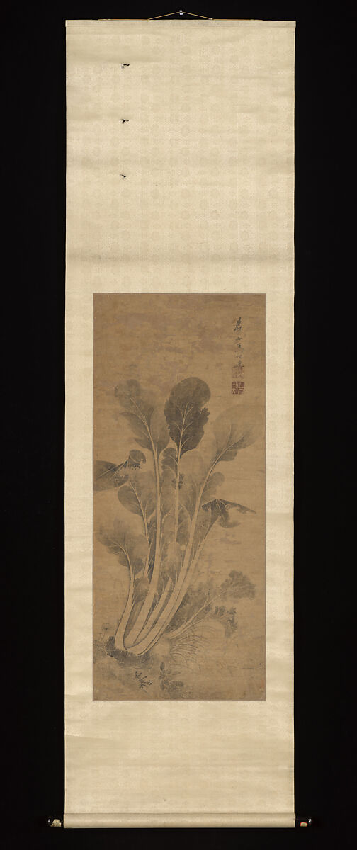 Cabbage, Ma Shida (Chinese, 15th century (?)), Hanging scroll; ink on paper, China