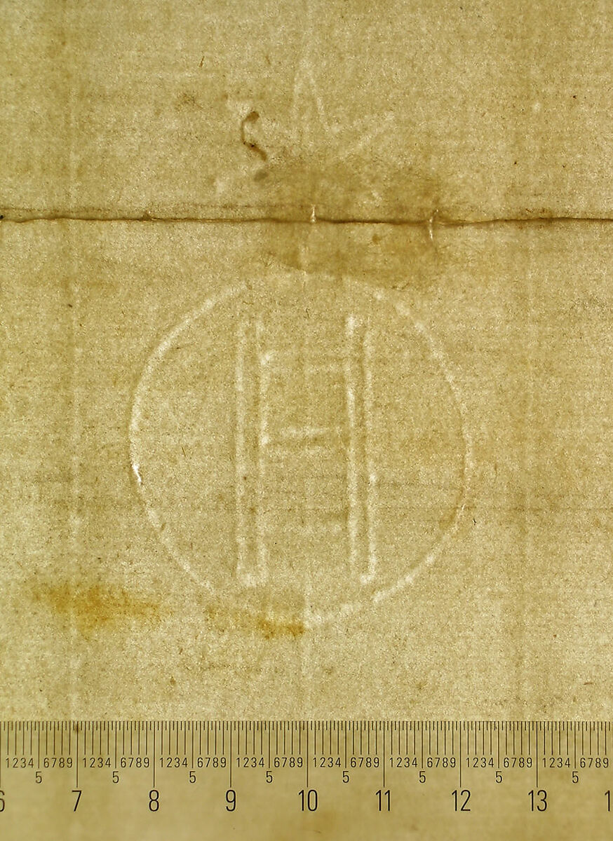 Villa Giulia, plan (composite), Drawn by Anonymous, French, 16th century, Pen and dark brown ink, brush and brown wash, over traces of black chalk, ruling and compass work, on a gathering of five sheets of paper.