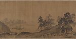 Fishermen Hermits in River Country, Unidentified artist (Chinese, 19th or 20th century), Handscroll; ink on silk, China