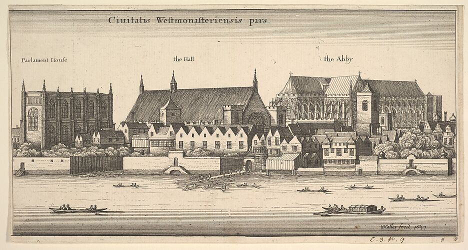 Ciuitatis Westmonasteriensis pars (Westminster from the River)