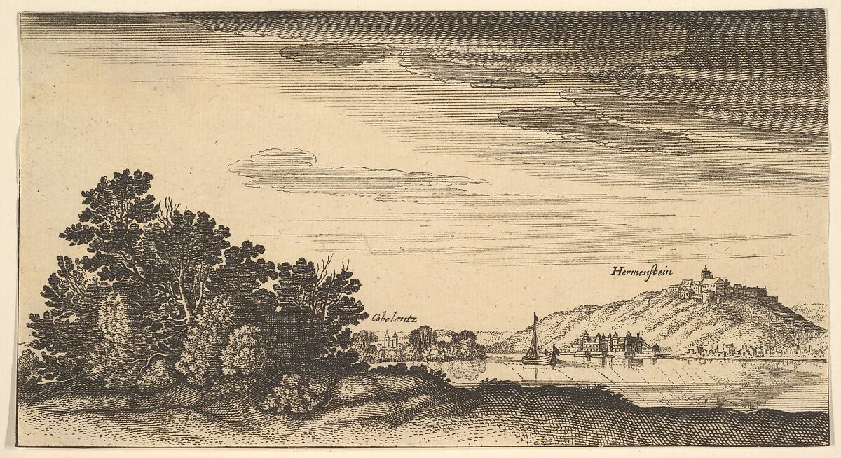 Coblentz and Ehrenbreitstein [copy], Abraham Aubri (French, 1607–1677), Etching 