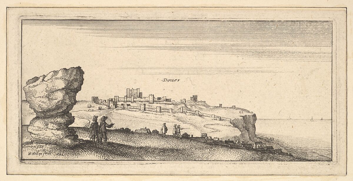 Douer (Dover), Wenceslaus Hollar (Bohemian, Prague 1607–1677 London), Etching; first state of two 