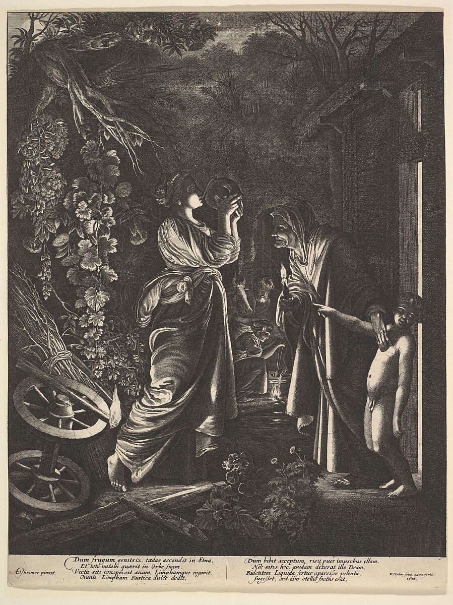 The Mocking of Ceres, Wenceslaus Hollar (Bohemian, Prague 1607–1677 London), Etching, only state 