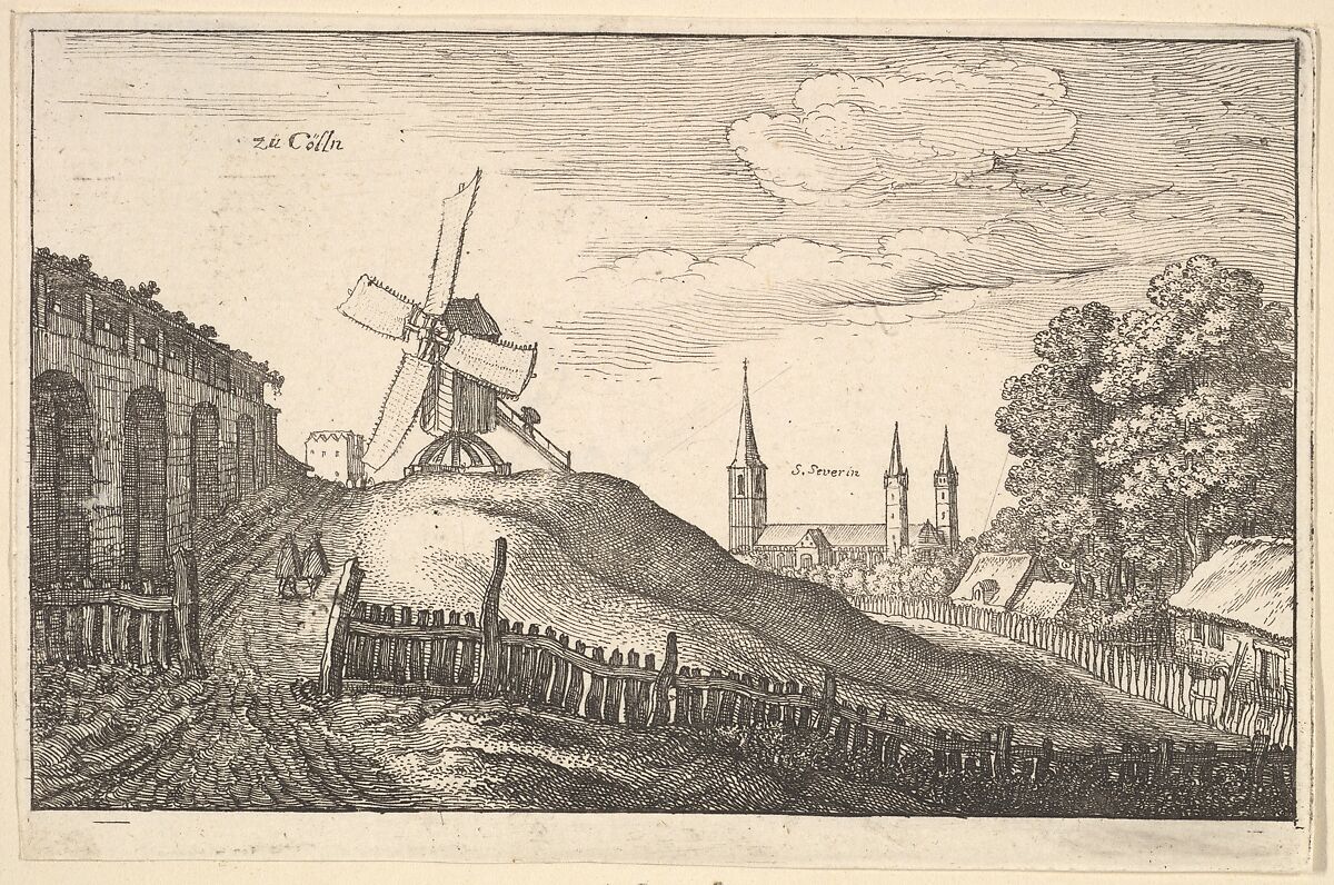 Zü Cölln (Cologne), from "European Views", Wenceslaus Hollar (Bohemian, Prague 1607–1677 London), Etching; first state of two 