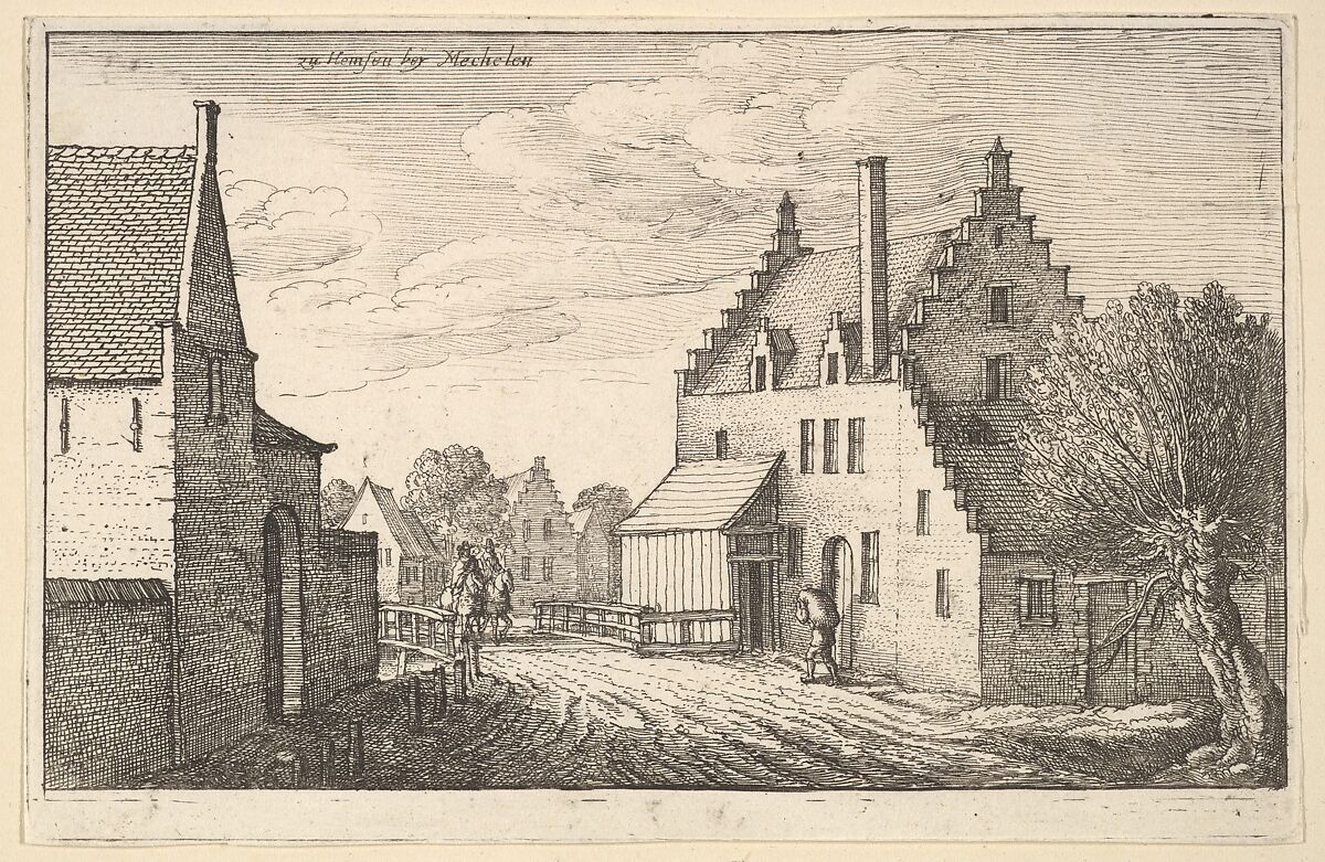 Mechelen (Mechlin), from "European Views", Wenceslaus Hollar (Bohemian, Prague 1607–1677 London), Etching; first state of two 