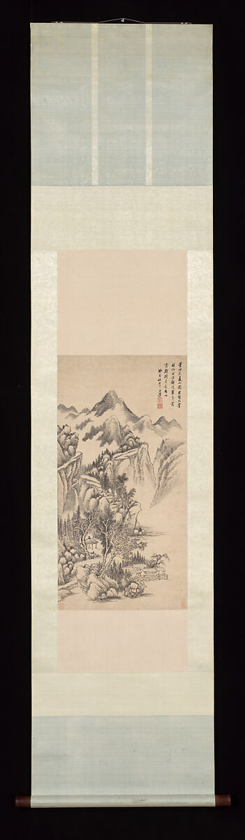 Landscape, Wang Hui (Chinese, 1632–1717), Hanging scroll; ink on paper, China
