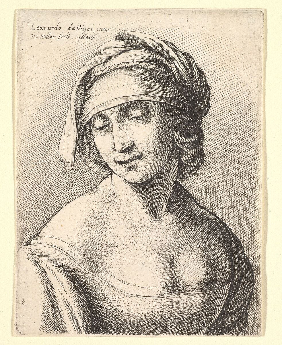 St. Anne, Wenceslaus Hollar (Bohemian, Prague 1607–1677 London), Etching; only state 