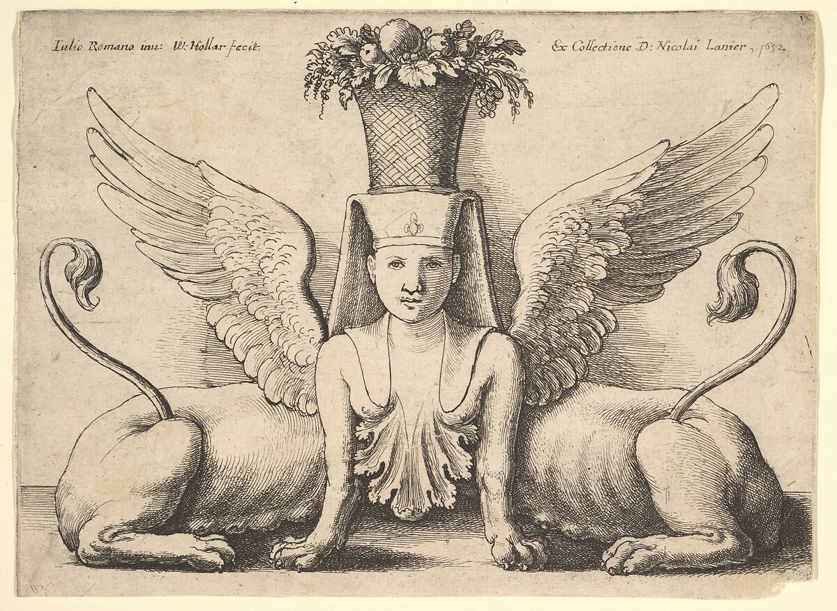 Sphinx with Two Bodies, Wenceslaus Hollar (Bohemian, Prague 1607–1677 London), Etching, only state 