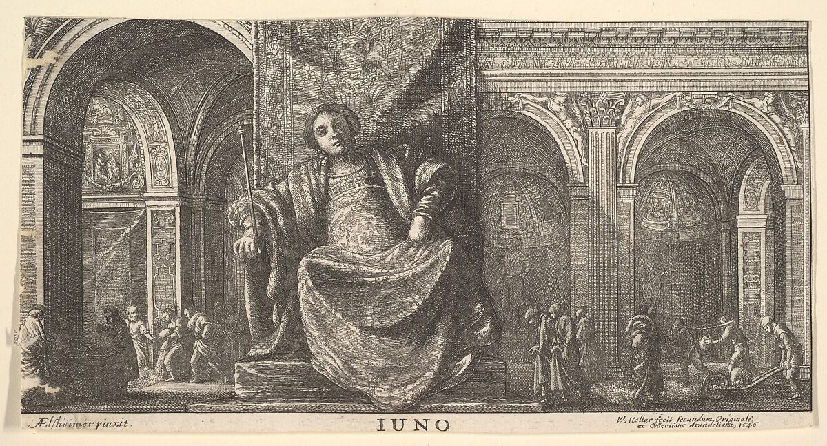 Realm of Juno, Wenceslaus Hollar (Bohemian, Prague 1607–1677 London), Etching, only state 