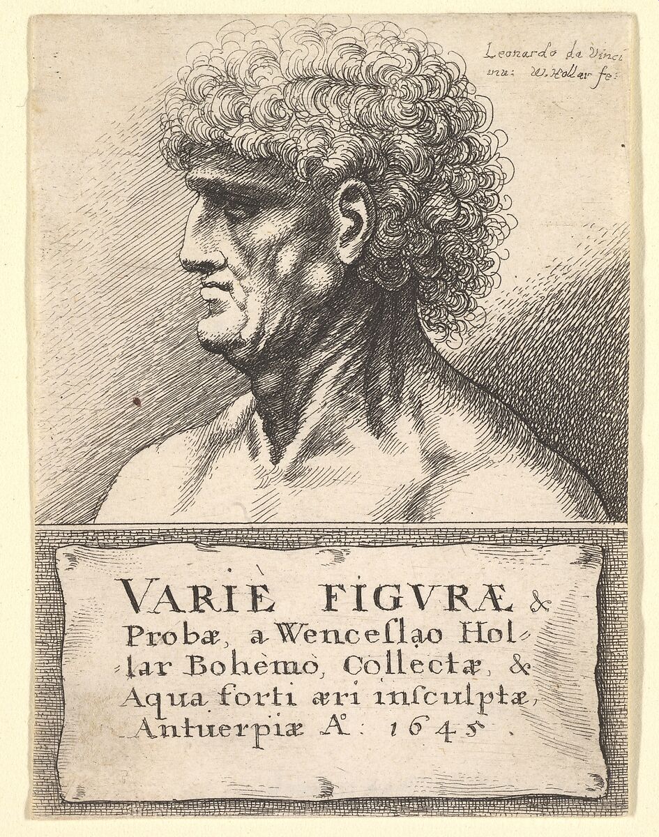 Title-page to "Varie Figuræ & Probæ", Wenceslaus Hollar (Bohemian, Prague 1607–1677 London), Etching; first state of two 
