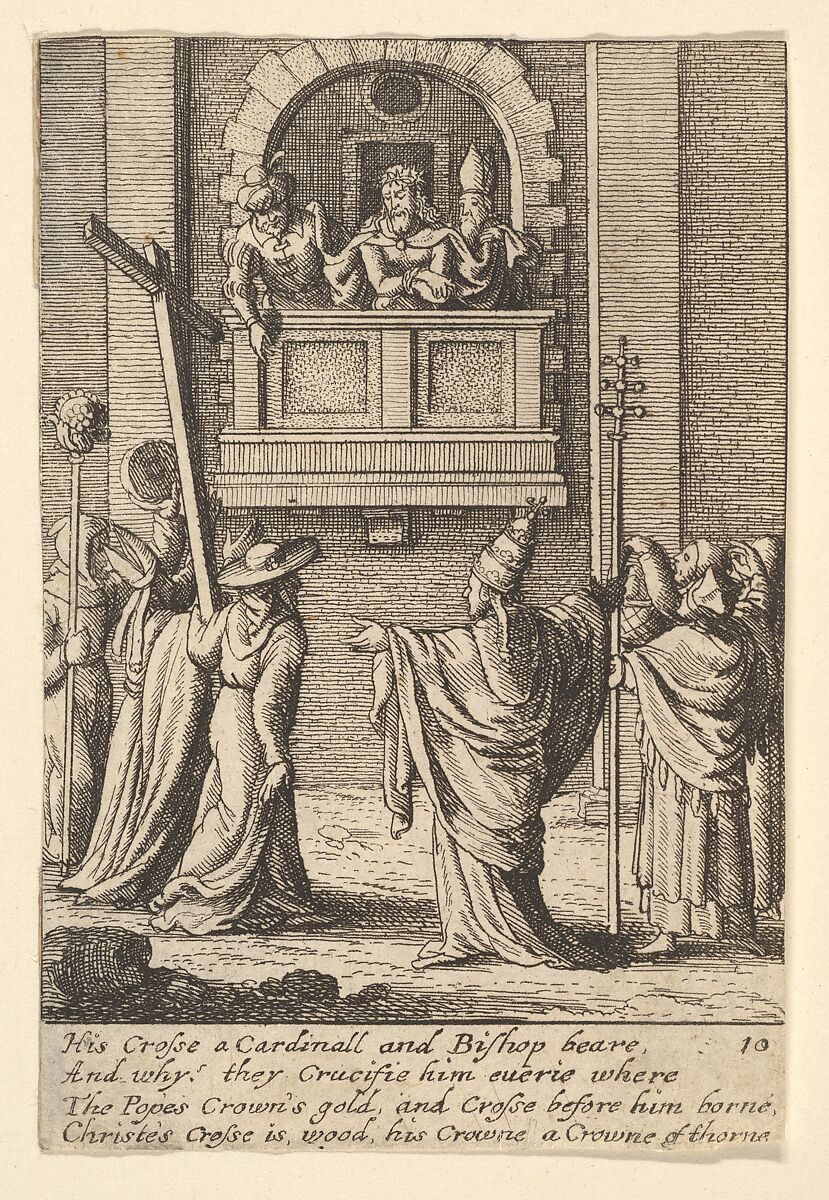 Ecce Homo, Wenceslaus Hollar (Bohemian, Prague 1607–1677 London), Etching, only state 