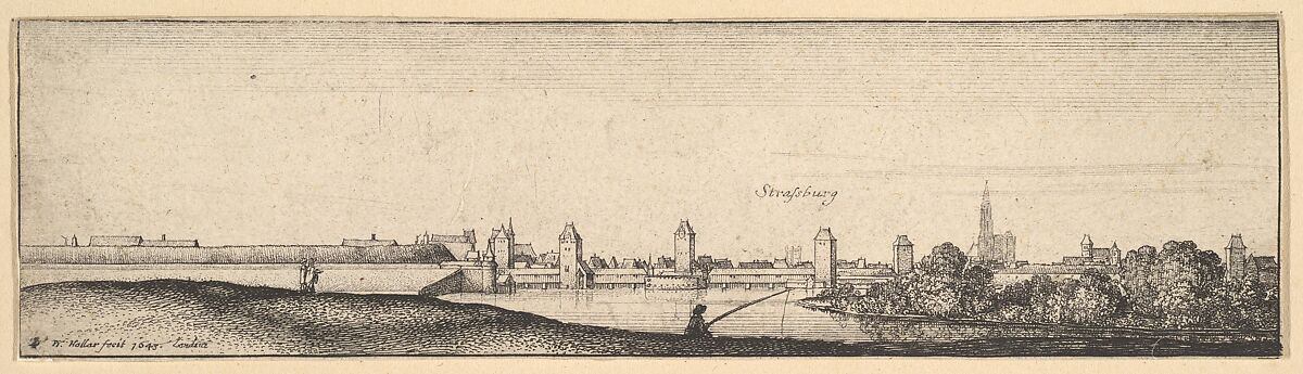 Strasbourg, Wenceslaus Hollar (Bohemian, Prague 1607–1677 London), Etching; second state of three 
