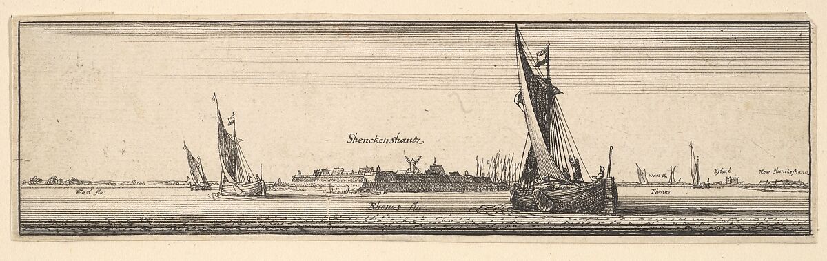 Schenkenschanz, Wenceslaus Hollar (Bohemian, Prague 1607–1677 London), Etching; second state of three 