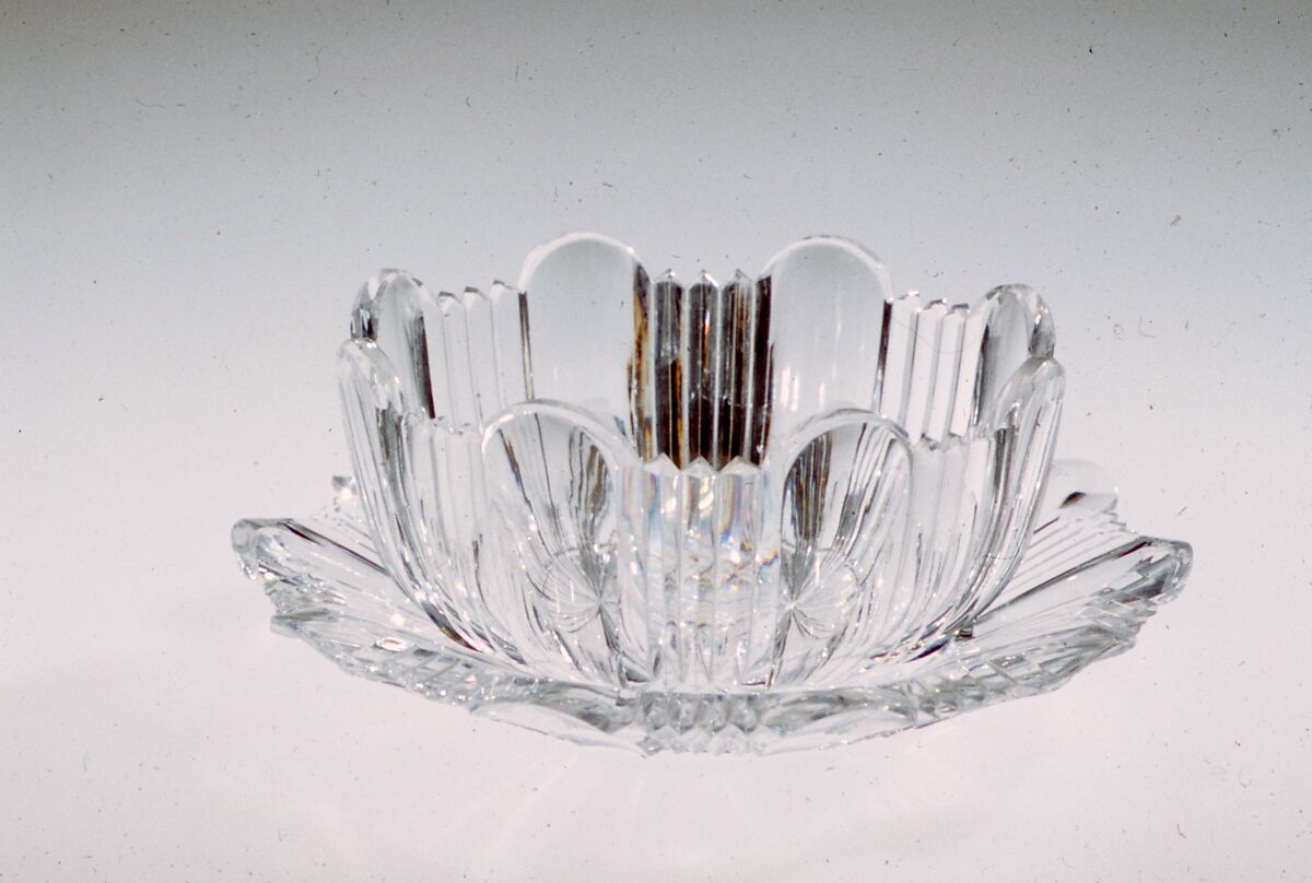 Finger Bowl, Christian Dorflinger (1828–1915), Blown lead glass, American