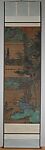 Blue and Green Landscape with Figure, After Chen Hongshou (Chinese, 1598/99–1652), Hanging scroll; ink and color on silk, China
