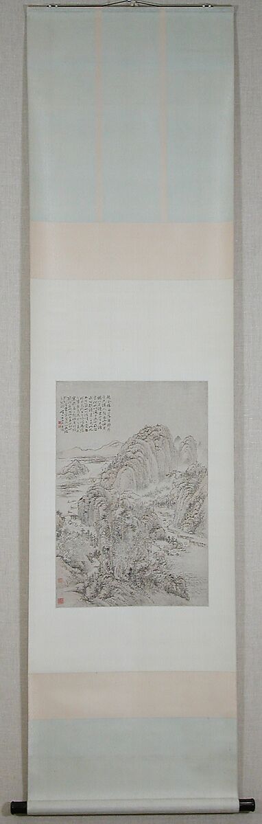 Landscape, Fang Shishu (Chinese, 1692–1751), Hanging scroll; ink and color on paper, China