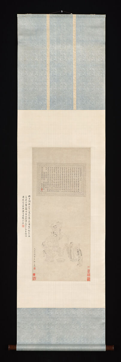 Washing the White Elephant, Chen Zi (Chinese, 1634–1711), Hanging scroll; ink on paper, China