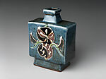 Square Bottle with Abstract Design