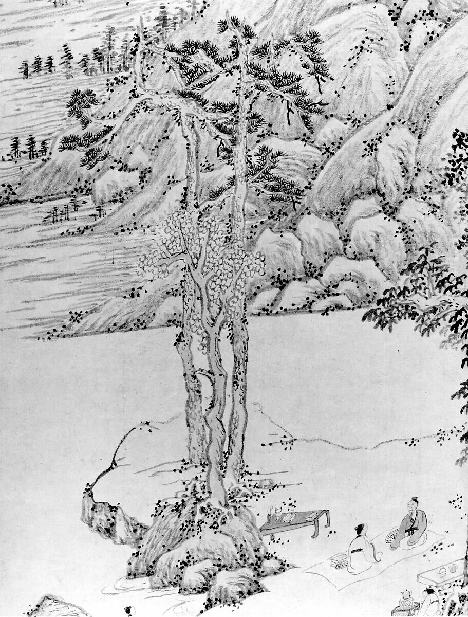 Landscape dedicated to Xiang Yuanbian, Wen Jia (Chinese, 1501–1583), Hanging scroll; ink and color on paper, China