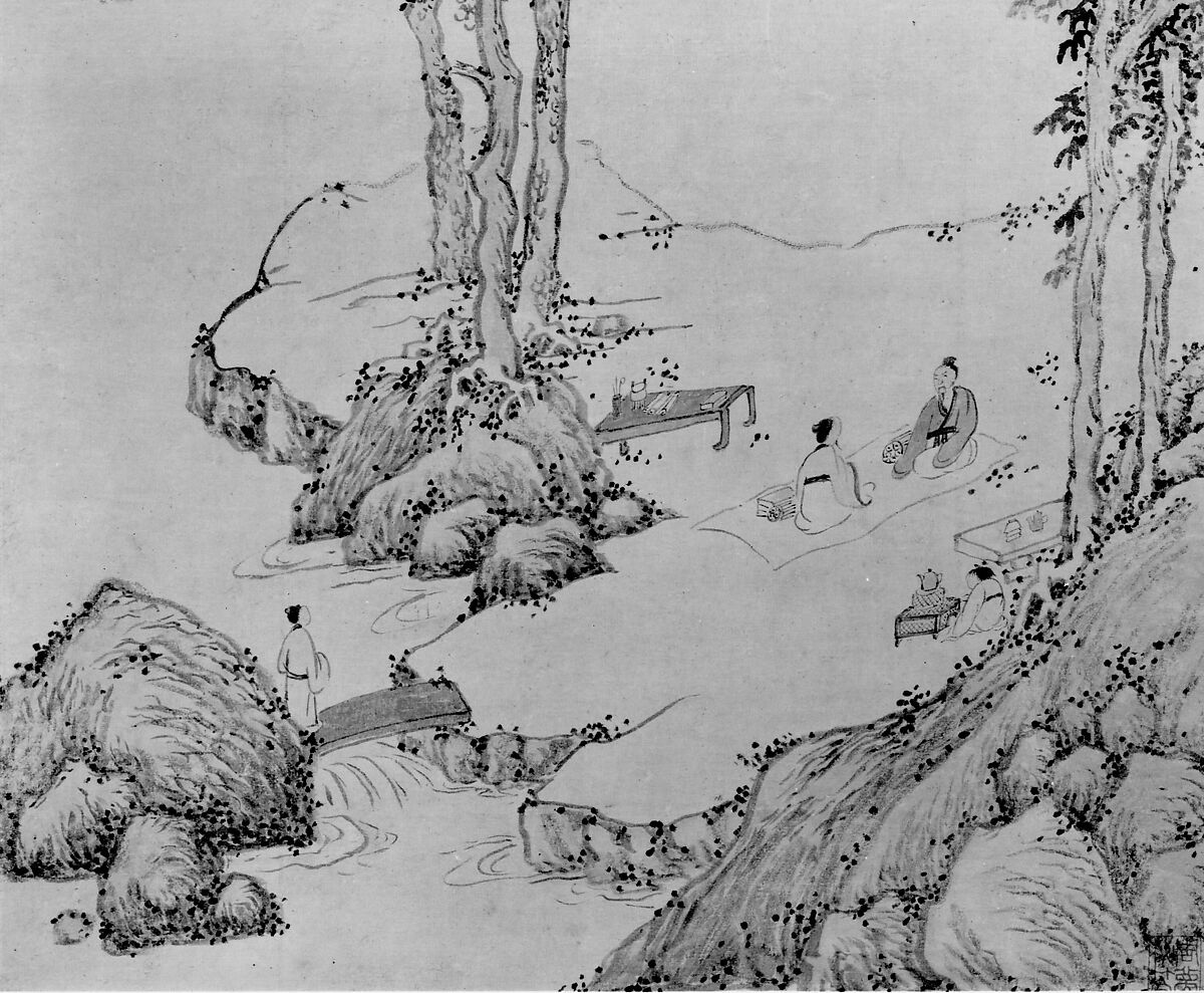 Landscape dedicated to Xiang Yuanbian, Wen Jia (Chinese, 1501–1583), Hanging scroll; ink and color on paper, China