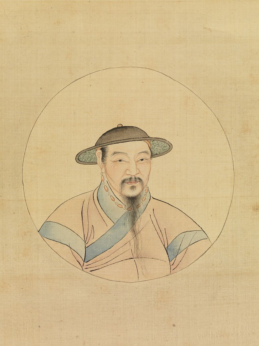 Copy of a Portrait of Zhao Mengfu, Unidentified artist, Hanging scroll; ink and color on silk, China