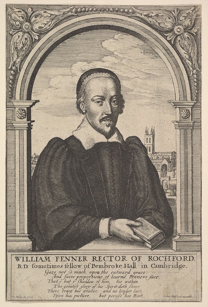 William Fenner, Rector of Rochford (from The Works of W. Fenner B. of Divinity," London, 1657), Wenceslaus Hollar (Bohemian, Prague 1607–1677 London), Etching, only state 