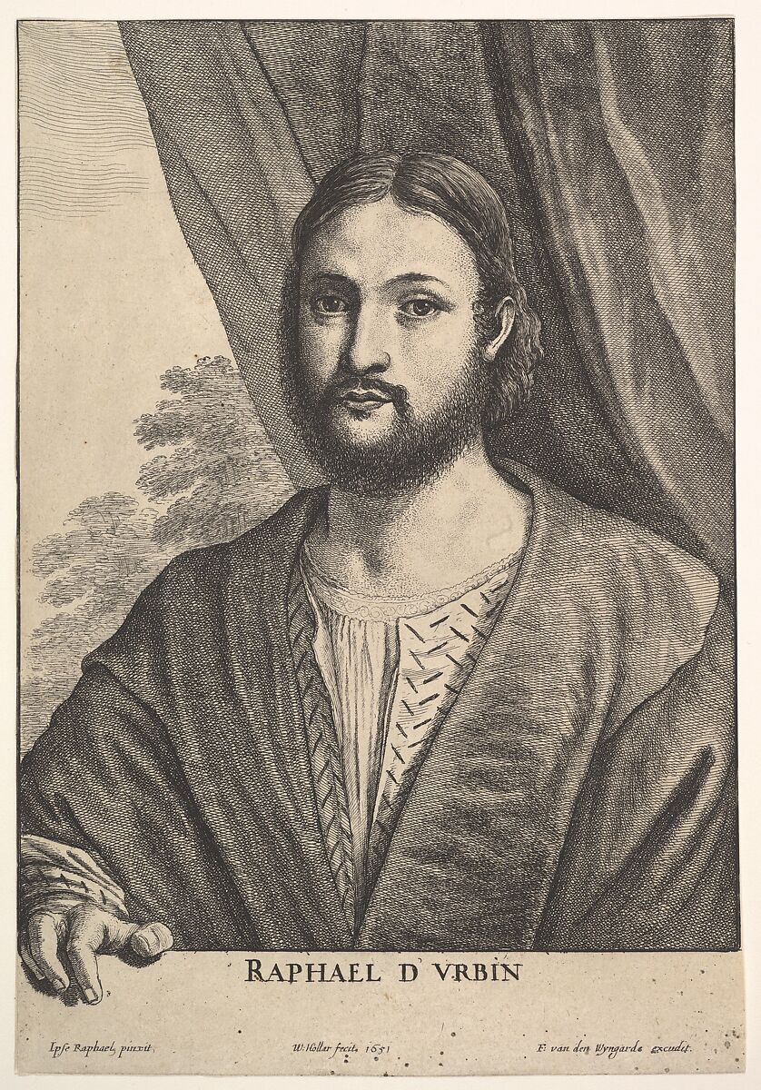 Raphael, Wenceslaus Hollar (Bohemian, Prague 1607–1677 London), Etching, second state of two (NH) 
