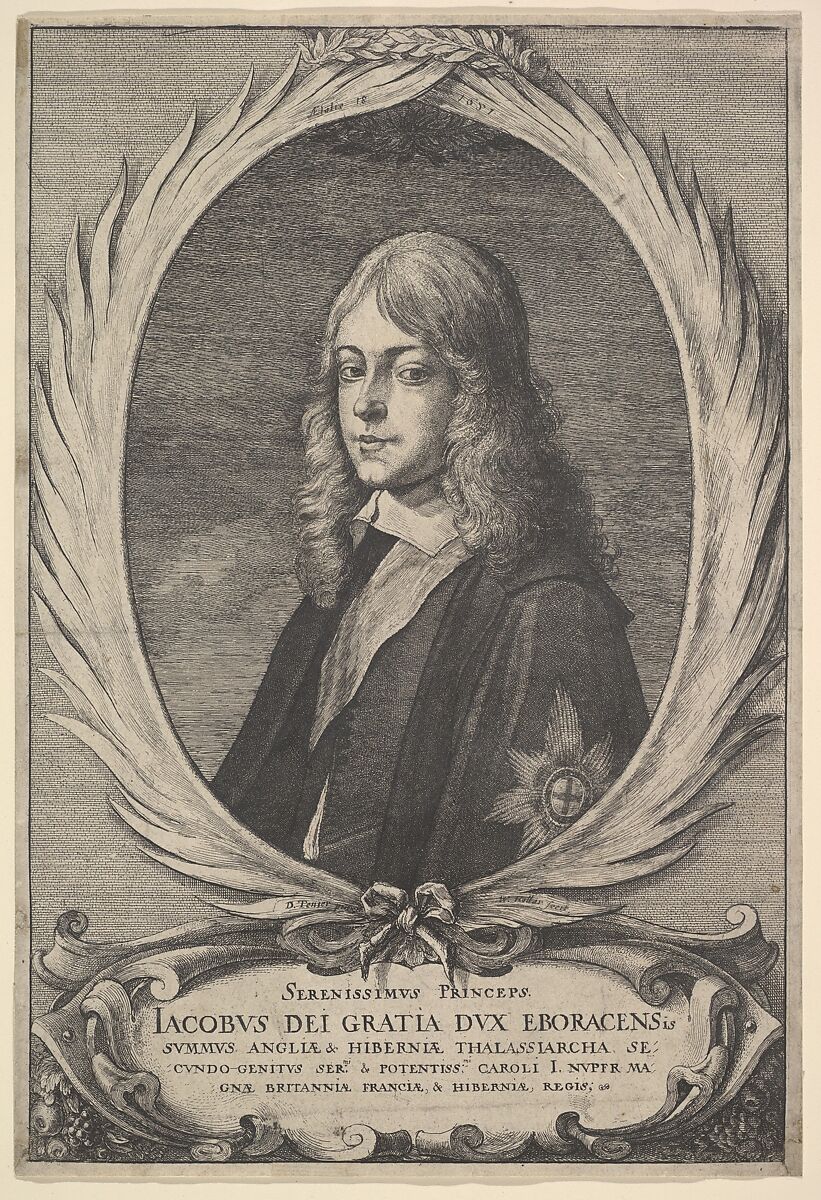 James, Duke of York, Wenceslaus Hollar (Bohemian, Prague 1607–1677 London), Etching, only state 