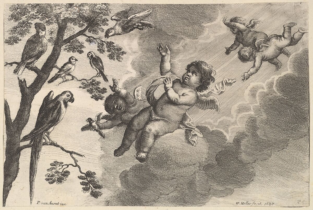 Air, Wenceslaus Hollar (Bohemian, Prague 1607–1677 London), Etching; second state of three 