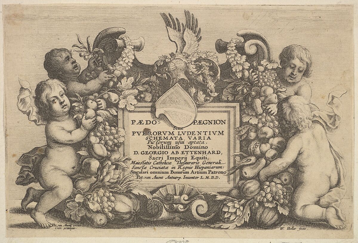 Paedopaegnion, Wenceslaus Hollar (Bohemian, Prague 1607–1677 London), Etching; second state of three 