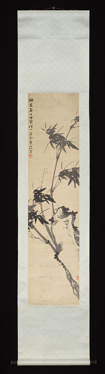 Bamboo, Chen Ran (Chinese, 1816–1884), Hanging scroll; ink on paper, China