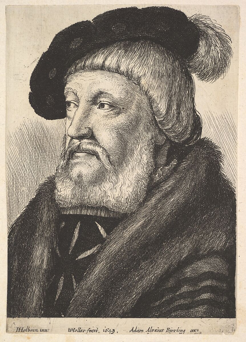 Sir William Butts, Wenceslaus Hollar (Bohemian, Prague 1607–1677 London), Etching, first state of three NH) 