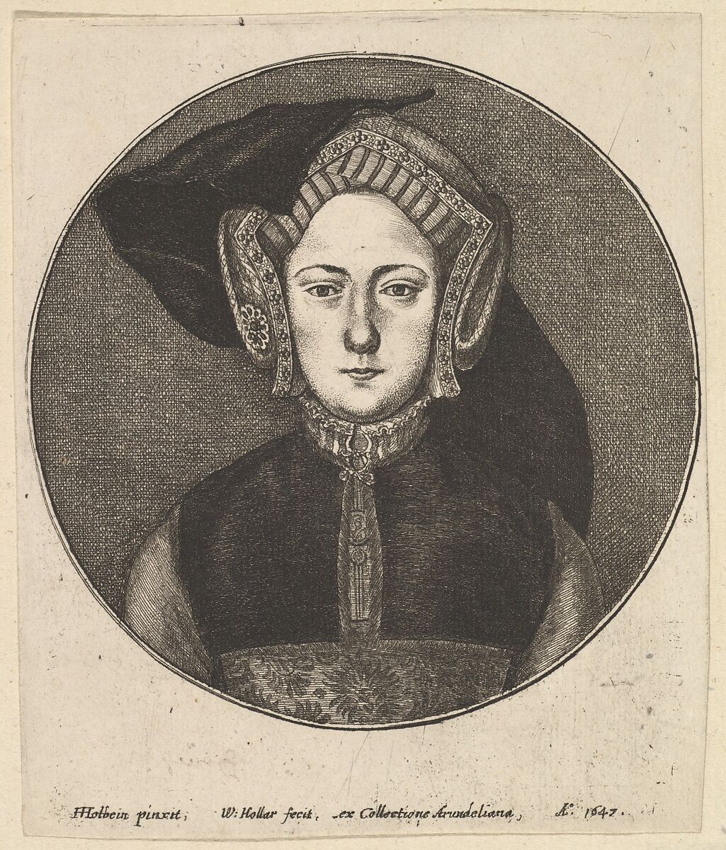 Portrait of a Young Woman, Wenceslaus Hollar (Bohemian, Prague 1607–1677 London), Etching and drypoint; second state of two 