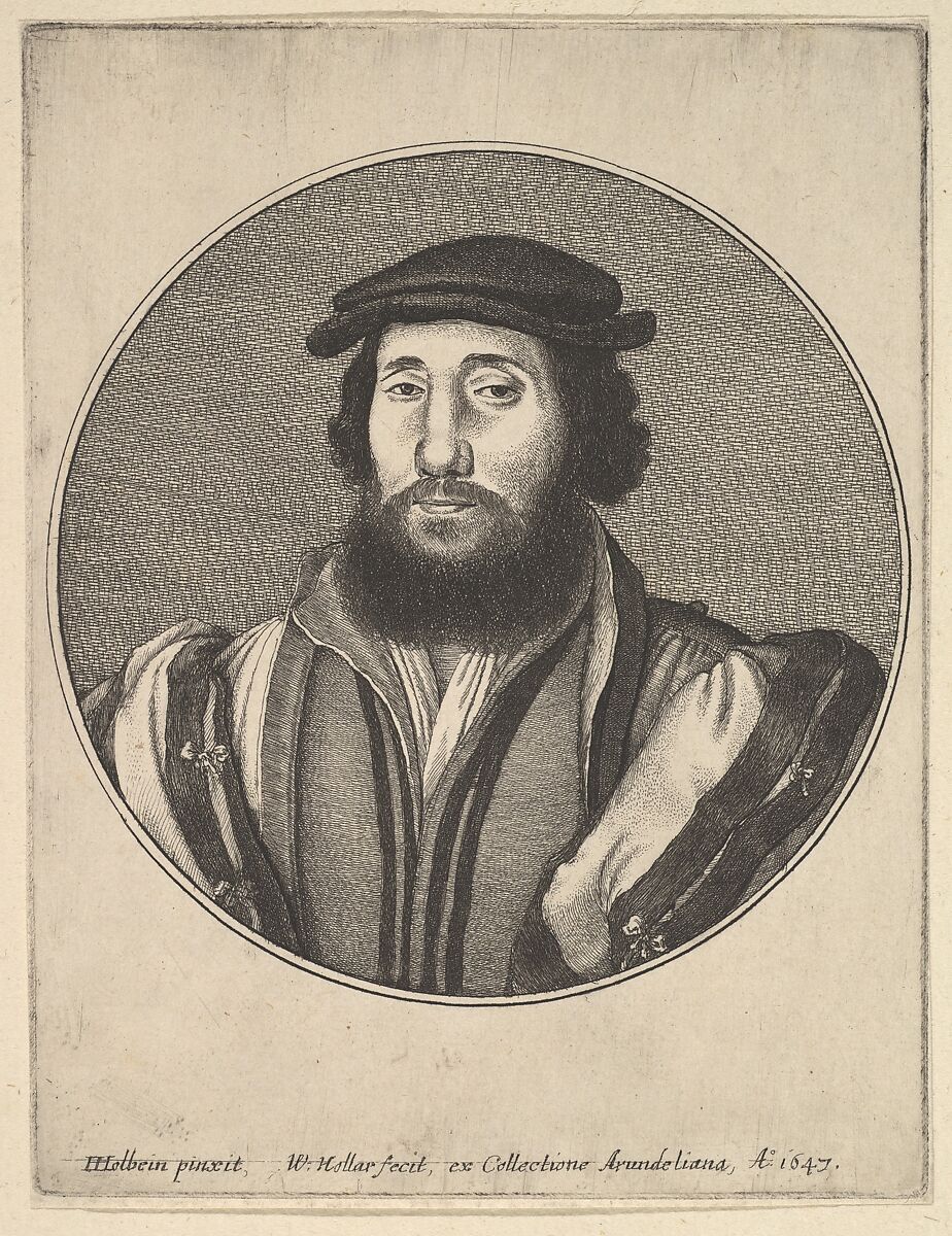 Bearded Man, Wenceslaus Hollar (Bohemian, Prague 1607–1677 London), Etching; first state of three 