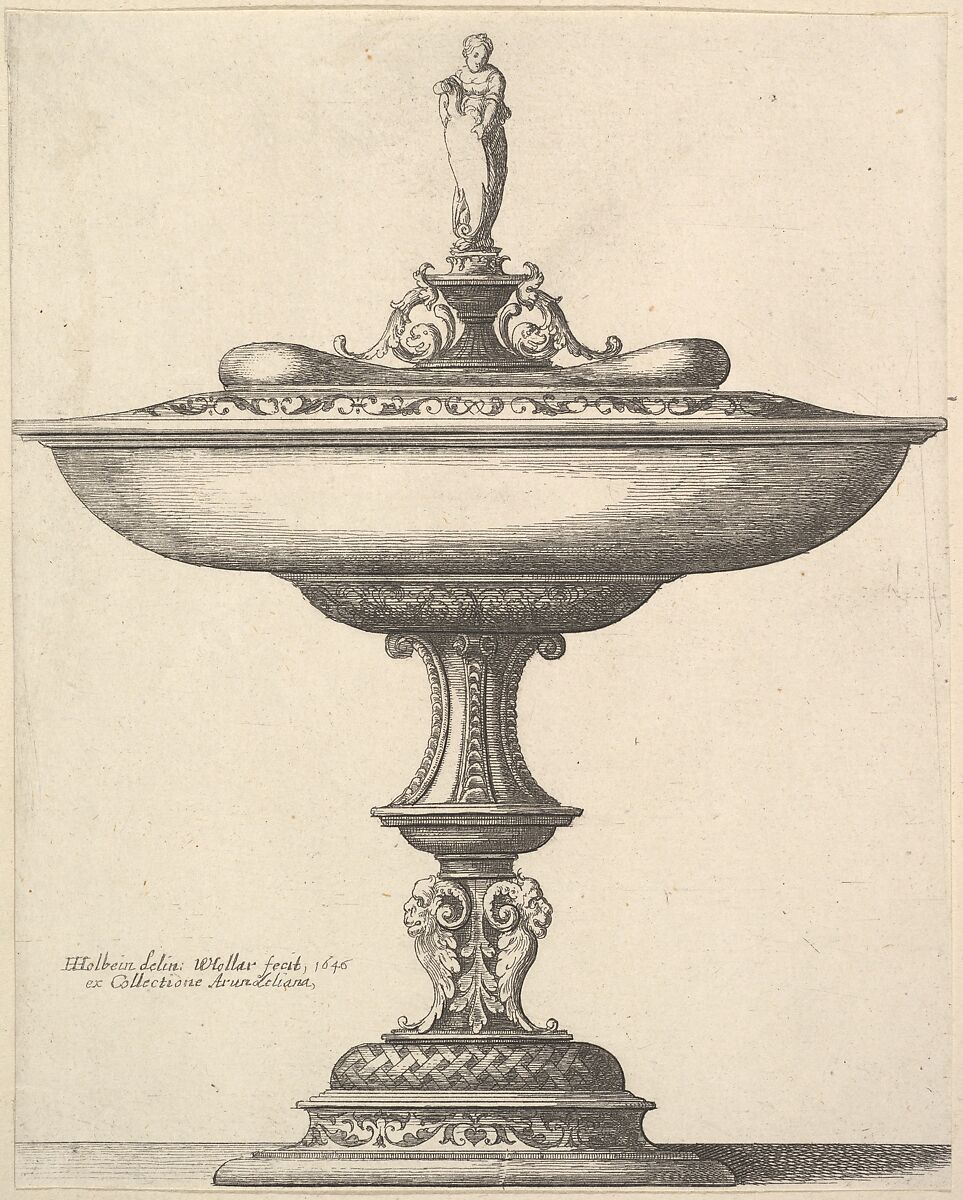 A  wide cup with ornamental stem, Wenceslaus Hollar (Bohemian, Prague 1607–1677 London), Etching; only state 