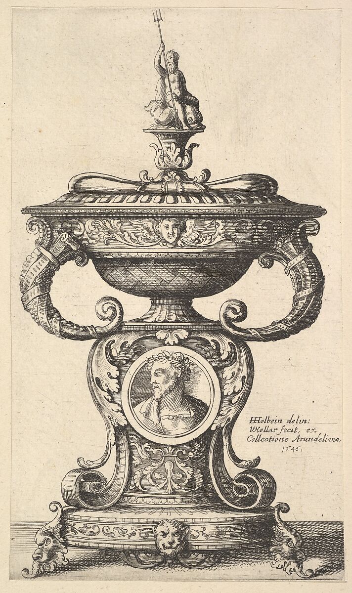 Two handled cup, Wenceslaus Hollar (Bohemian, Prague 1607–1677 London), Etching; only stae 